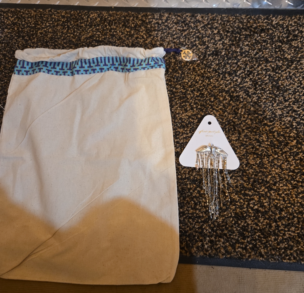 Free People Brooch & Tory Burch Dust Bag